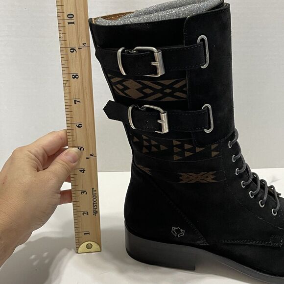 Cobra Society Javier Men’s Black Suede Short Moto Riding Boots Size EU 40 US 7 - Picture 10 of 12